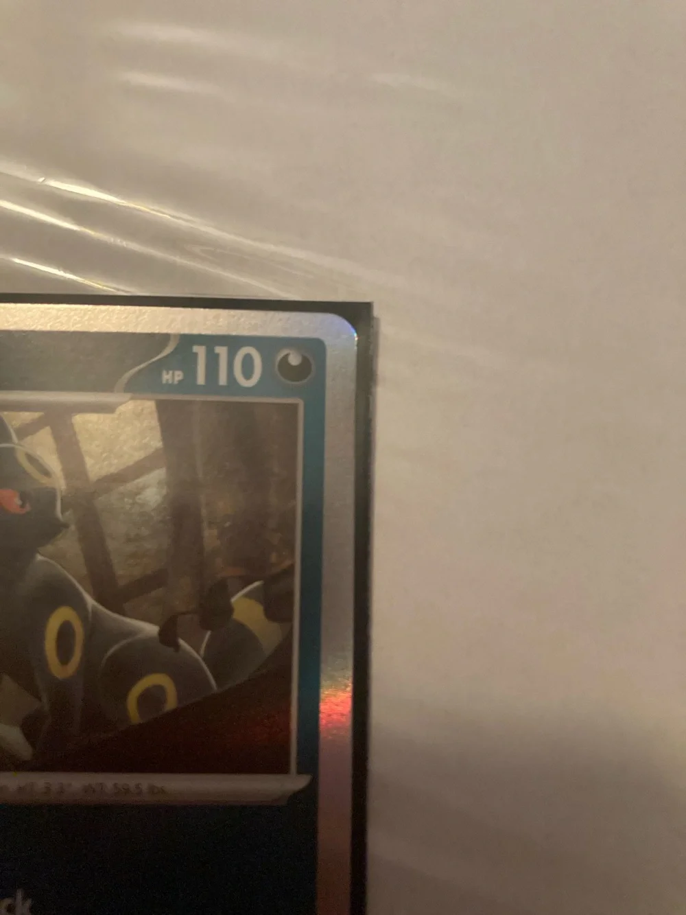 Pokemon Umbreon Holo Card - Black Blue Silver
